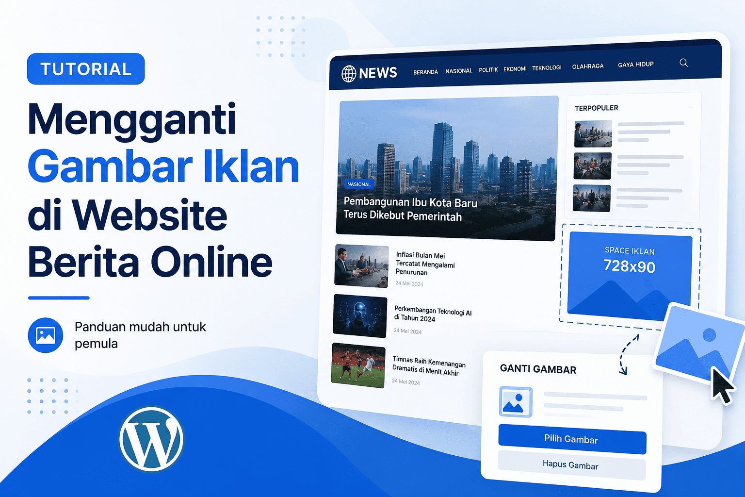 Tutorial Mengganti Gambar Iklan di Website Berita Online