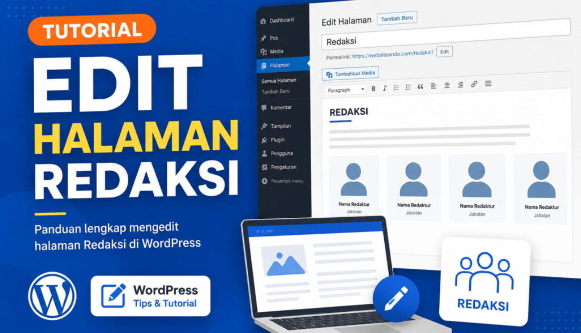 Tutorial Edit Halaman Redaksi di WordPress