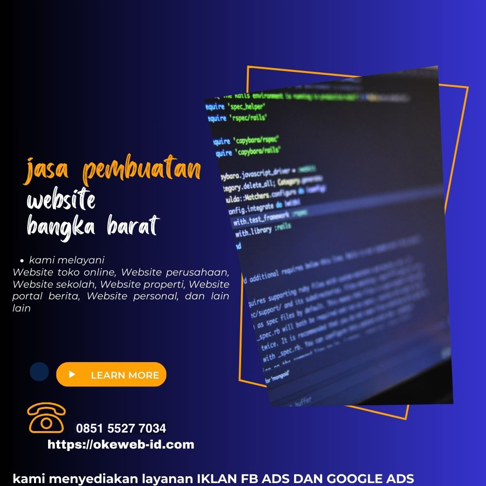 jasa pembuatan website bangka barat